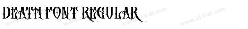 Death Font Regular字体转换